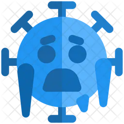 Cara fría Emoji Icono