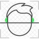 Identificación facial  Icono