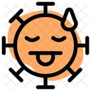 Rosto De Lingua Emoji De Coronavirus Coronavirus Icon