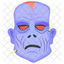 Cara Malvada Muerte Personaje De Halloween Icono