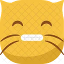 Emoticono De Gato Icono