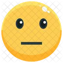 Neutral Emoji Emocion Icono