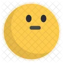 Neutral Cara Emoticon Icon