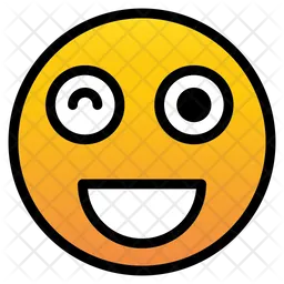 Cara piscando Emoji Ícone