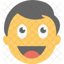 Riendo Nino Emoji Icono