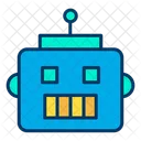 Cara Cara De Robo Robot Icono