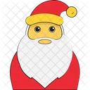 Cara De Santa Santa Claus Navidad Icono