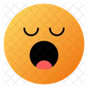 Cara Sonolienta Emoji Cara Icon