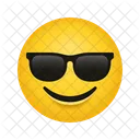 Cara Sonriente Con Gafas De Sol Emoji Emoticono Icono