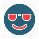 Cara Sonriente Con Gafas De Sol Emoji Emoticono Icono