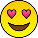 Cara Sonriente Con Ojos De Corazon Emoji Ojos Icono