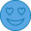 Cara Sonriente Con Ojos De Corazon Emoji Ojos Icono