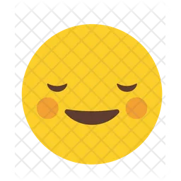 Cara sonriente con ojos entrecerrados Emoji Icono