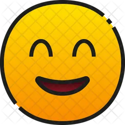 Cara sonriente con ojos sonrientes Emoji Icono