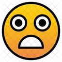Cara temerosa  Icono