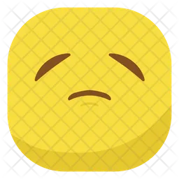 Cara triste con boca triste Emoji Icono