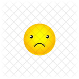 Rosto triste sorridente Emoji Ícone