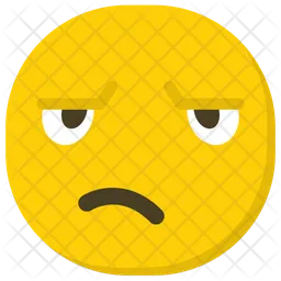 Cara de bravo Emoji Ícone