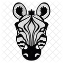 Mascote Zebra Cara De Zebra Zebra Icon