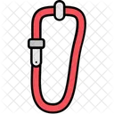 Carabiner Climbing Camping Icon