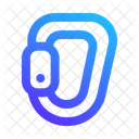 Carabiner Attachment Security Icon