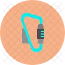 Carabiner Climbing Camping Icon