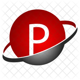 Carácter p Logo Icono