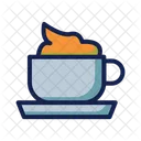 Caramel Latte Cup Icon
