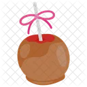 Caramel Apple Candy Apple Autumn Dessert Icon