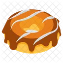 Caramel Pudding Cake Dessert Icon