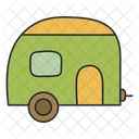 Caravan Camp Trailer Icon