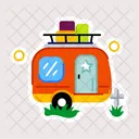 Caravan Camper Van Mobile Van Icon