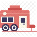 Caravan Transportation Vehicle Icon