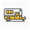 Caravan Transportation Vehicle Icon