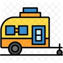 Caravan Bus Camping Icon