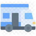 Caravan Transportation Car Icon