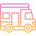 Caravan Transportation Car Icon