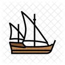 Caravel Ancient Ship Icon