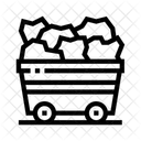 Carbon Combustibles Fosiles Mineria Icono
