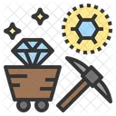Carbon Mine Diamond Icon