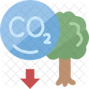 Carbon Dioxide Reduce Icon