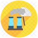 Emissions Climate Footprint Icon