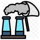 Emissions Climate Footprint Icon