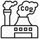이산화탄소 오염 Co 2 아이콘
