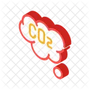 Co Cloud Isometric Icon