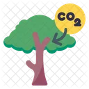 Carbon Dioxide Co 2 Tree Icon