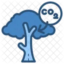 Carbon Dioxide Co 2 Tree Icon