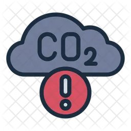 Carbon emission  Icon