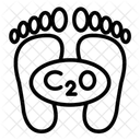 Carbon Footprint Icon