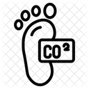 Carbon Footprint Icon